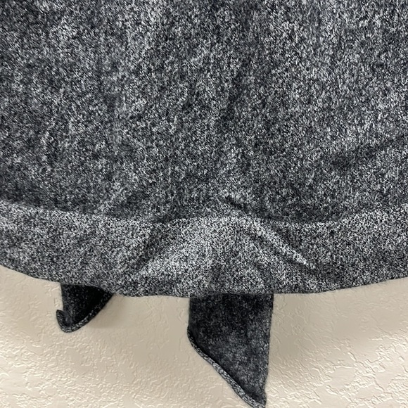 AQUA Cashmere Heathered Black Open Front Cardigan S - Picture 5 of 5